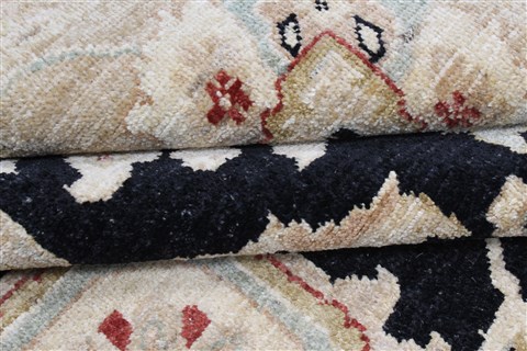 Chobi Beige Hand Knotted 90 X 118 Area Rug 250-25333 Image 14