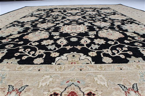 Chobi Beige Hand Knotted 90 X 118 Area Rug 250-25333 Image 3