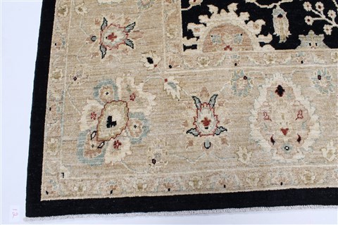 Chobi Beige Hand Knotted 90 X 118 Area Rug 250-25333 Image 7