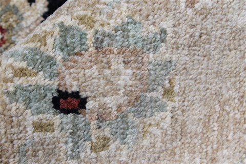 Chobi Beige Hand Knotted 90 X 118 Area Rug 250-25333 Image 9