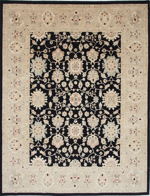 Chobi Beige Hand Knotted 90 X 118 Area Rug 250-25333 Image 0