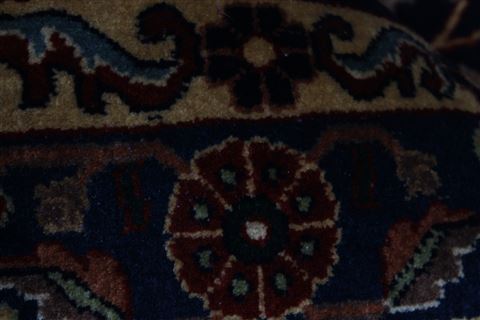 Kashan Beige Hand Knotted 811 X 1110  Area Rug 250-25335 Image 12