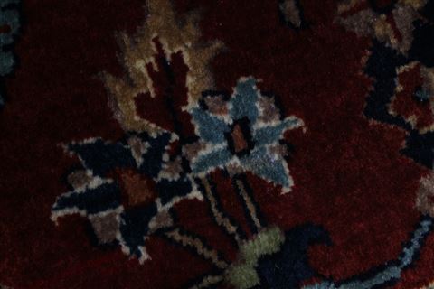 Kashan Beige Hand Knotted 811 X 1110  Area Rug 250-25335 Image 14