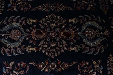 Kashan Beige Hand Knotted 811 X 1110  Area Rug 250-25335 Image 4