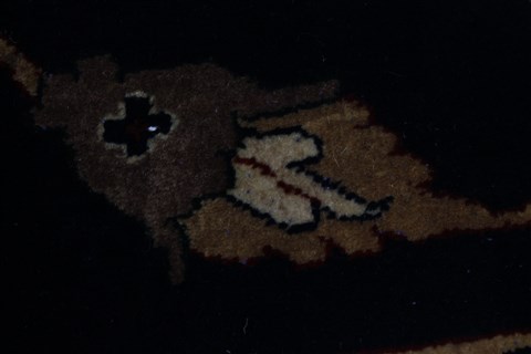 Kashan Beige Hand Knotted 811 X 1110  Area Rug 250-25335 Image 8