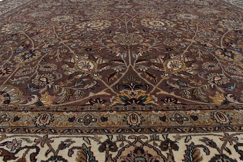 Kashmar Beige Hand Knotted 811 X 123 Area Rug 250-25342 Image 12