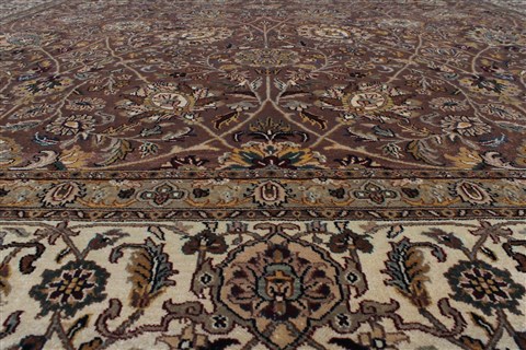Kashmar Beige Hand Knotted 811 X 123 Area Rug 250-25342 Image 1