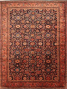 Lilihan Orange Hand Knotted 10'10" X 14'3"  Area Rug 100-25343