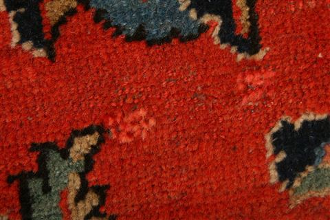 Kashan Red Hand Knotted 101 X 134 Area Rug 100-25344 Image 1