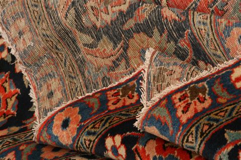 Kashan Red Hand Knotted 101 X 134 Area Rug 100-25344 Image 5