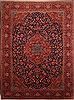 Kashan Blue Hand Knotted 123 X 160  Area Rug 100-25347 Thumb 0