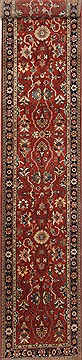 Serapi Beige Runner Hand Knotted 2'6" X 12'3"  Area Rug 250-25440