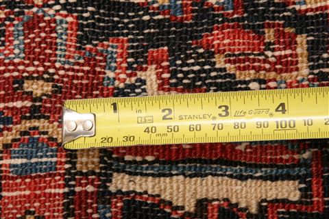 Heriz Red Hand Knotted 109 X 134 Area Rug 100-25443 Image 7
