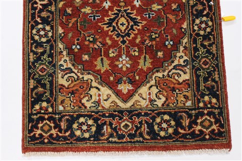 Serapi Green Runner Hand Knotted 20 X 60 Area Rug 250-25453 Image 6