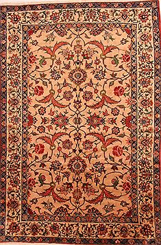 Bakhtiar Beige Hand Knotted 7'1" X 10'6"  Area Rug 100-25516