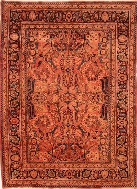 Mood Orange Hand Knotted 70 X 101 Area Rug 100-25518 Image 0