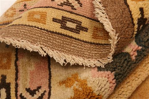Tabriz Beige Hand Knotted 66 X 94 Area Rug 100-25520 Image 3