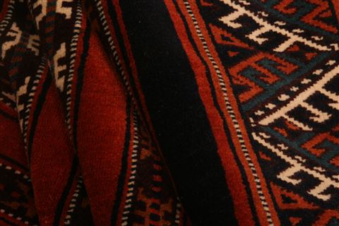 Geometric Multicolor Hand Knotted 611 X 92 Area Rug 100-25536 Image 3