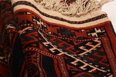 Geometric Multicolor Hand Knotted 611 X 92 Area Rug 100-25536 Image 4