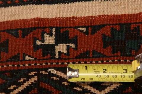 Geometric Multicolor Hand Knotted 611 X 92 Area Rug 100-25536 Image 7