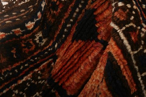 Kurdi Orange Runner Hand Knotted 47 X 118 Area Rug 100-25542 Image 2