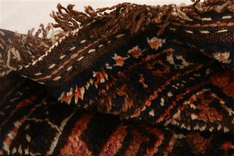 Kurdi Orange Runner Hand Knotted 47 X 118 Area Rug 100-25542 Image 3
