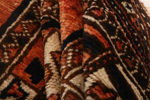 Kurdi Orange Runner Hand Knotted 47 X 118 Area Rug 100-25542 Image 4