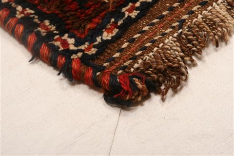Kurdi Orange Runner Hand Knotted 47 X 118 Area Rug 100-25542 Image 9