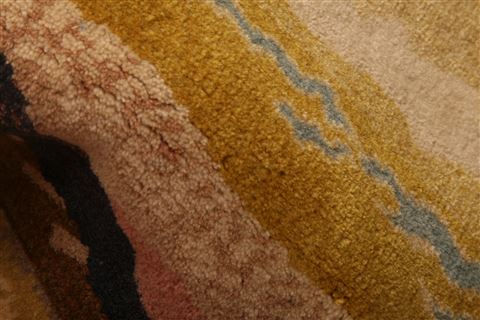 Kashan Red Runner Hand Knotted 46 X 113  Area Rug 100-25548 Image 1