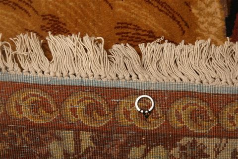 Kashan Red Runner Hand Knotted 46 X 113  Area Rug 100-25548 Image 8