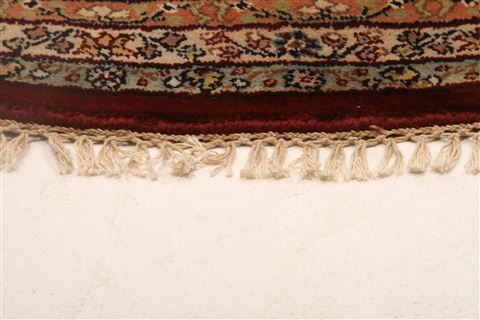 Kashan Red Round Hand Knotted 711 X 711  Area Rug 253-25552 Image 10