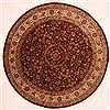 Agra Red Round Hand Knotted 710 X 711  Area Rug 100-25556 Thumb 0