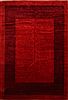 Gabbeh Red Hand Knotted 113 X 168  Area Rug 100-25563 Thumb 0