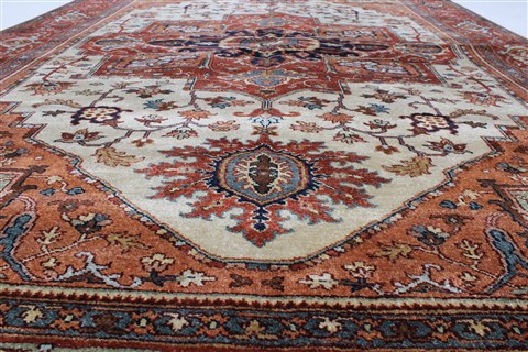 Serapi Beige Hand Knotted 61 X 811 Area Rug 250-25585 Image 1