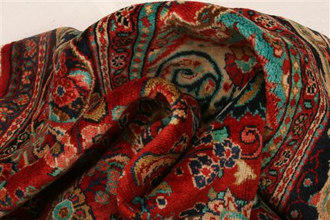Mahal Red Hand Knotted 106 X 170 Area Rug 100-25595 Image 2