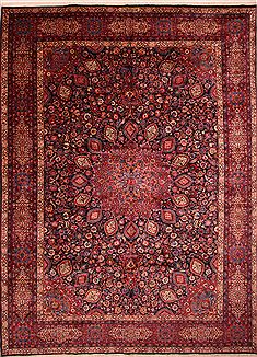 Persian Khorasan Blue Rectangle 11x16 ft Wool Carpet 25597