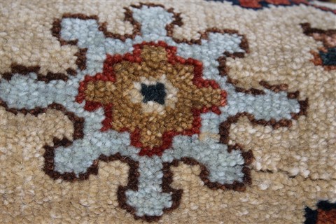 Serapi Beige Runner Hand Knotted 26 X 61 Area Rug 250-25598 Image 7