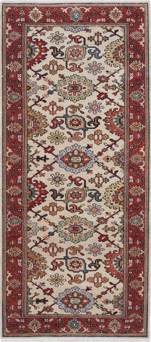 Serapi White Runner Hand Knotted 27 X 60  Area Rug 250-25600 Image 0