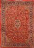 Mahal Red Hand Knotted 111 X 155  Area Rug 100-25627 Thumb 0