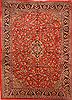 Mahal Red Hand Knotted 111 X 155 Area Rug 100-25627 Thumb 0