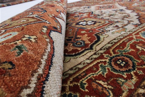 Serapi Beige Hand Knotted 30 X 53 Area Rug 250-25642 Image 10