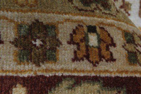 Indo-Persian Beige Hand Knotted 811 X 111 Area Rug 250-25668 Image 10