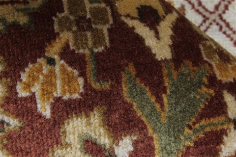 Indo-Persian Beige Hand Knotted 811 X 111 Area Rug 250-25668 Image 9