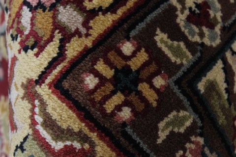 Kashan Beige Hand Knotted 811 X 1110  Area Rug 250-25670 Image 1