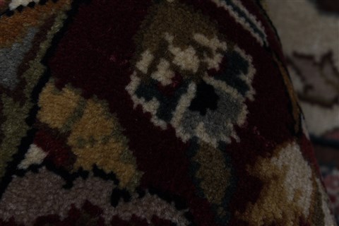 Kashan Beige Hand Knotted 811 X 1110  Area Rug 250-25670 Image 3