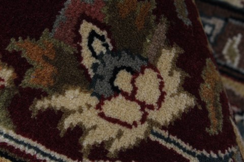 Kashan Beige Hand Knotted 811 X 1110  Area Rug 250-25670 Image 4