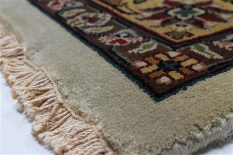Kashan Beige Hand Knotted 811 X 112 Area Rug 250-25674 Image 6