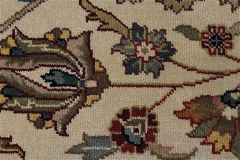 Kashan Beige Hand Knotted 811 X 112 Area Rug 250-25674 Image 7