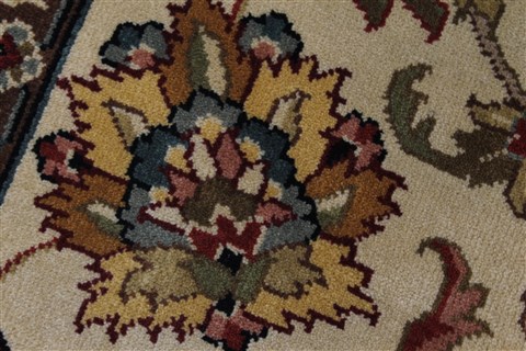 Kashan Beige Hand Knotted 811 X 112 Area Rug 250-25674 Image 8