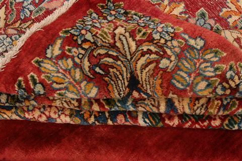 Kerman Red Hand Knotted 1110 X 169 Area Rug 100-25675 Image 5